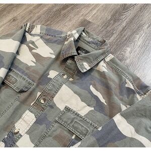 Redhead Camo Shirt Mens Large Long Sleeve Button Shacket Outdoor Hunting